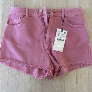 NWT Zara High Rise Shorts Size 38/US6
